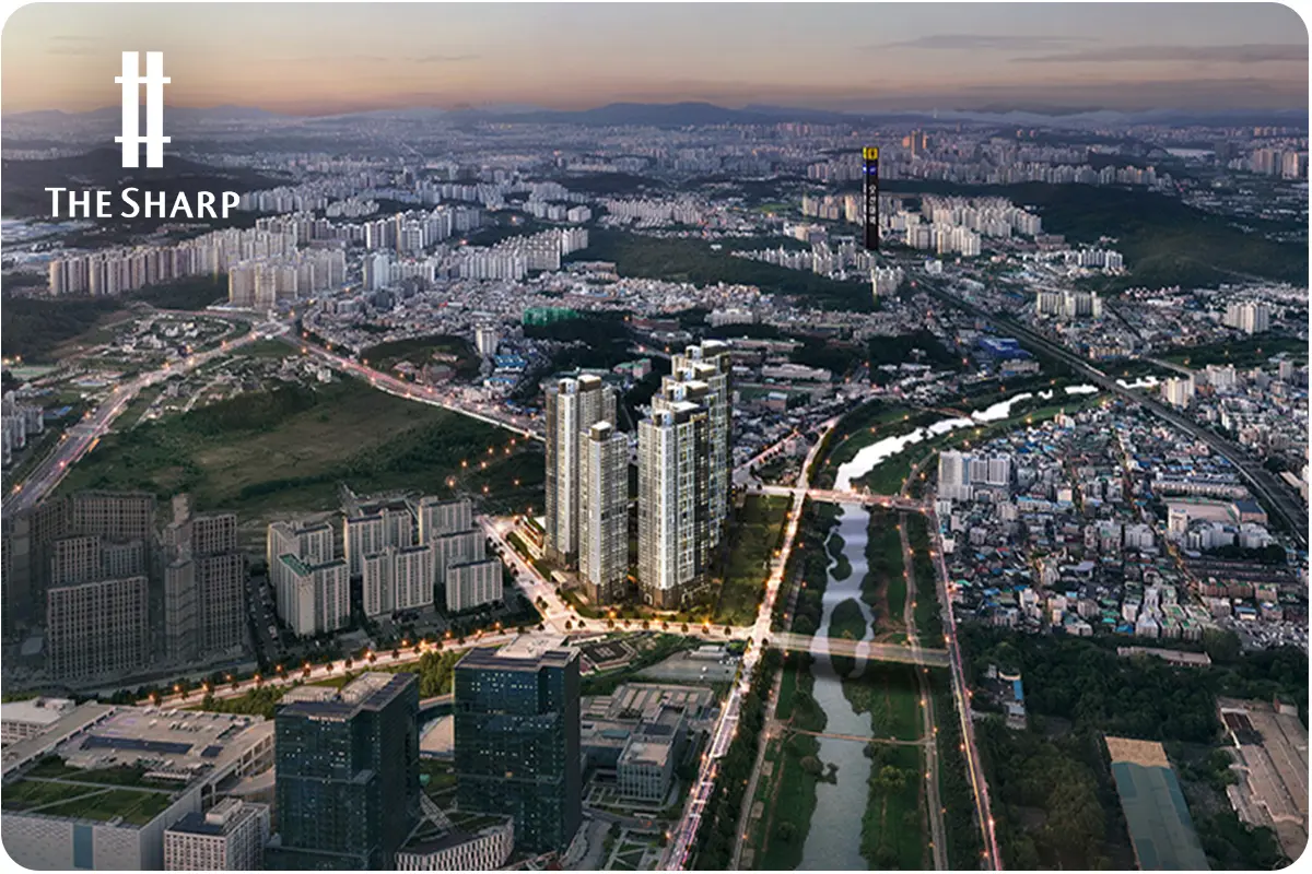 오산역 아크시티 단지조감도